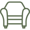 ícone de poltrona