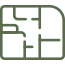ícone de planta baixa