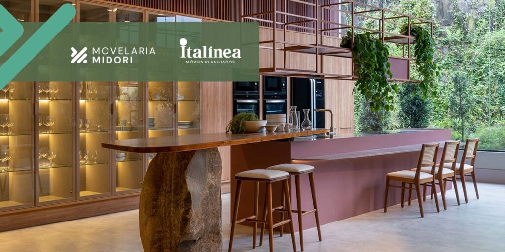 Cozinha modulada e planejada Movelaria Midori Italínea